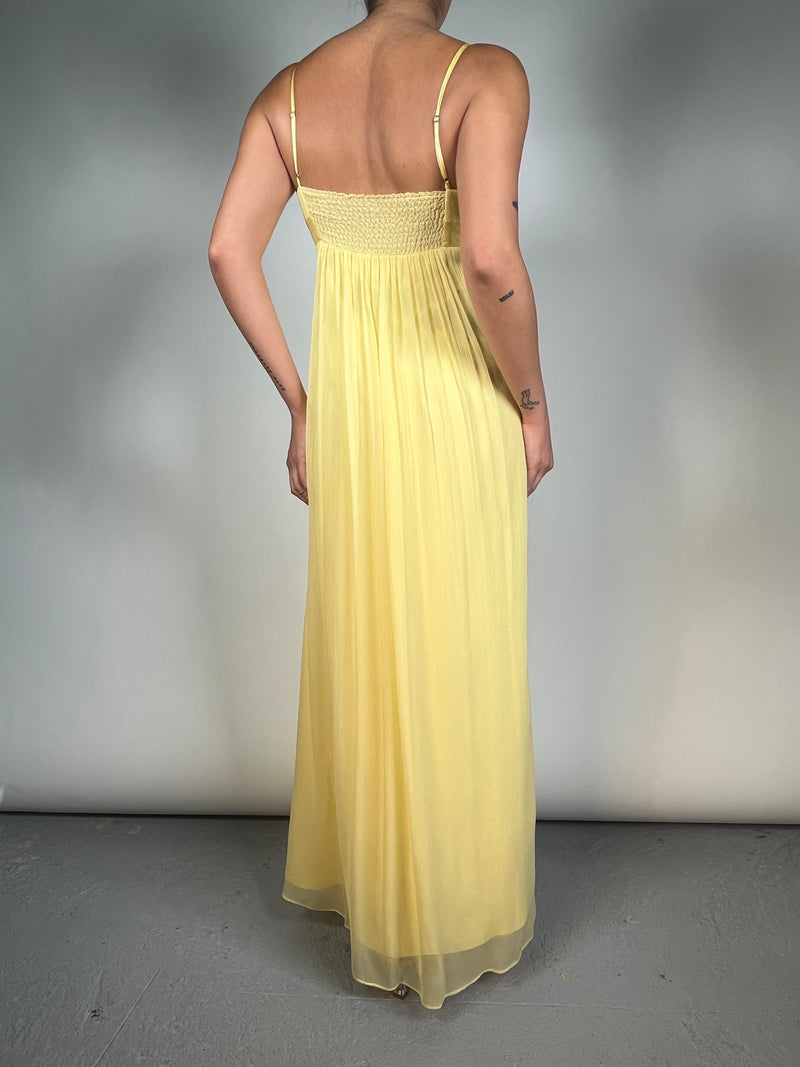 Vestido Seda Amarillo