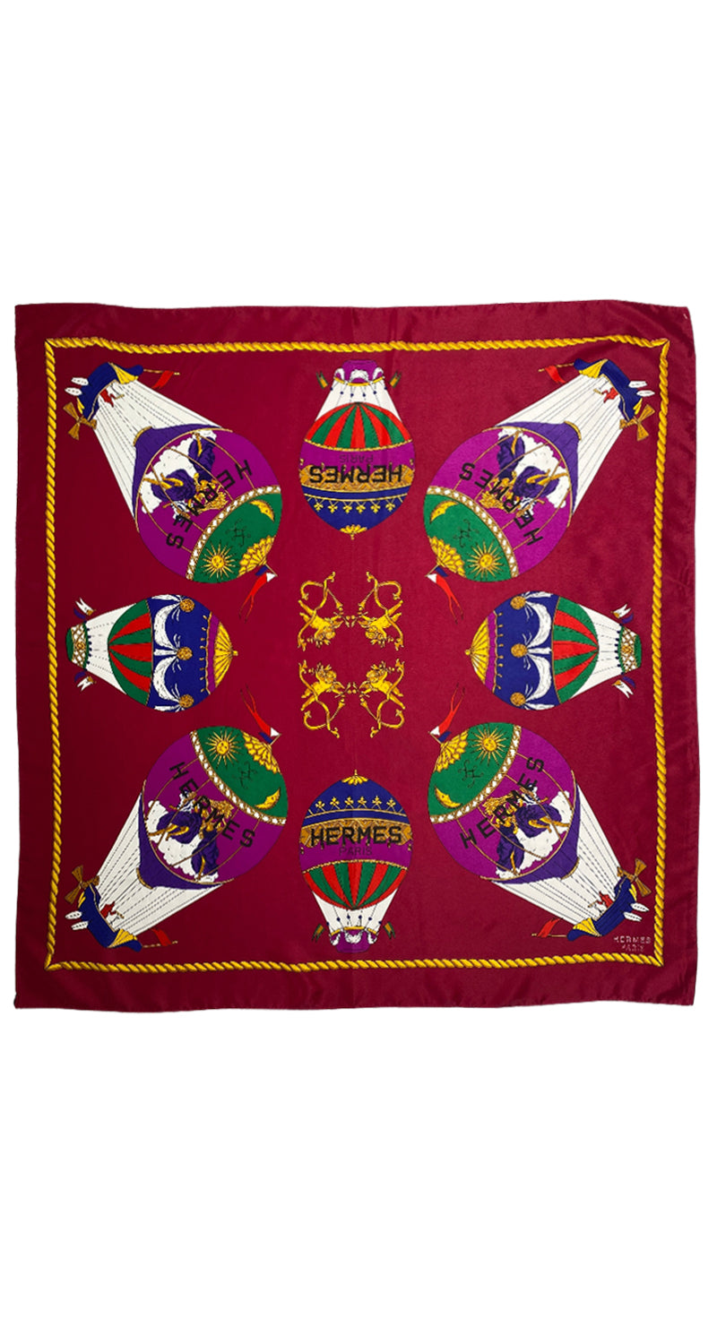 Pañuelo Seda Aerostatos