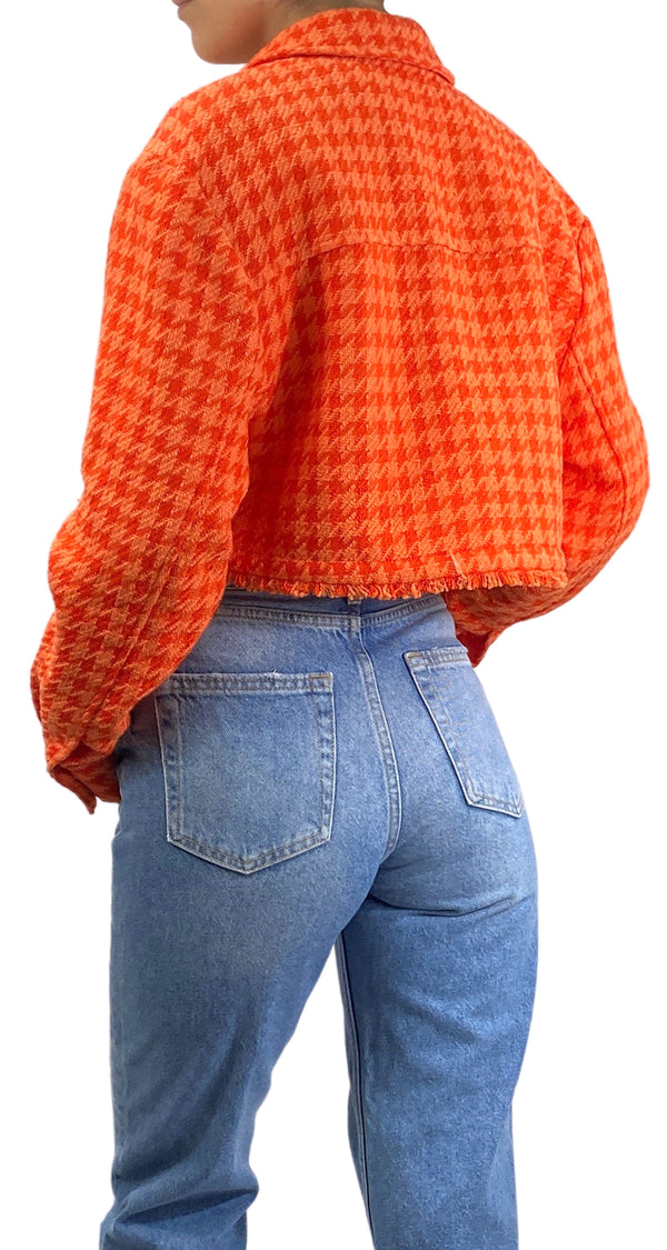 Chaqueta Houndstooth