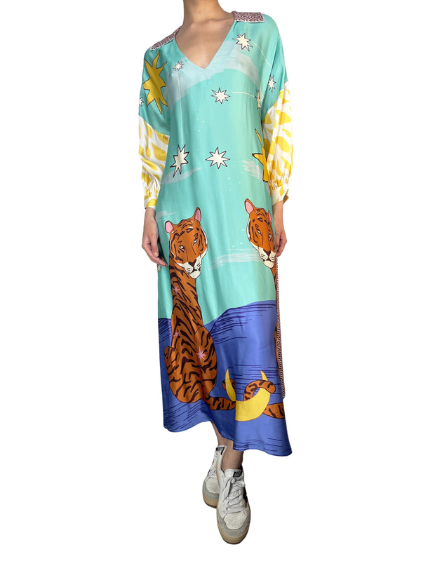Vestido Satinado Me369 By Magma