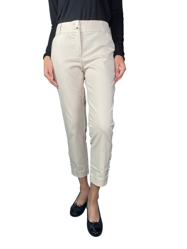 Pantalón Tela Beige