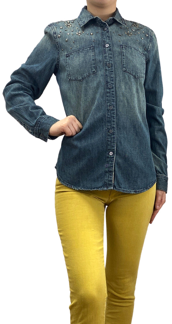 Camisa Denim Tachas