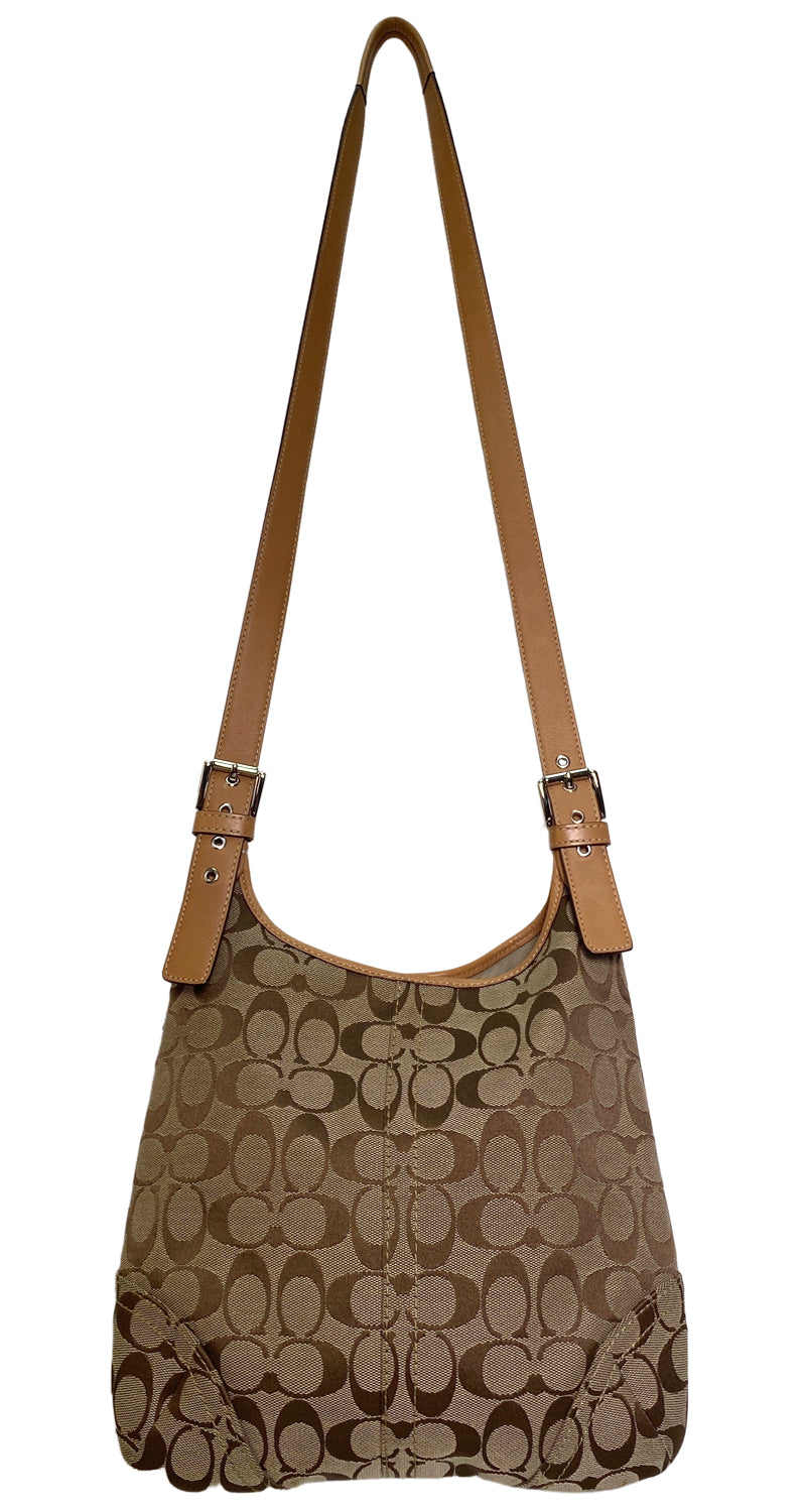 Bandolera Monogram Café