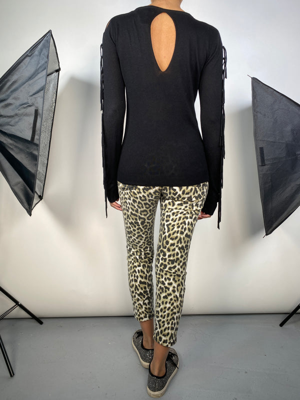 Sweater Negro Flecos