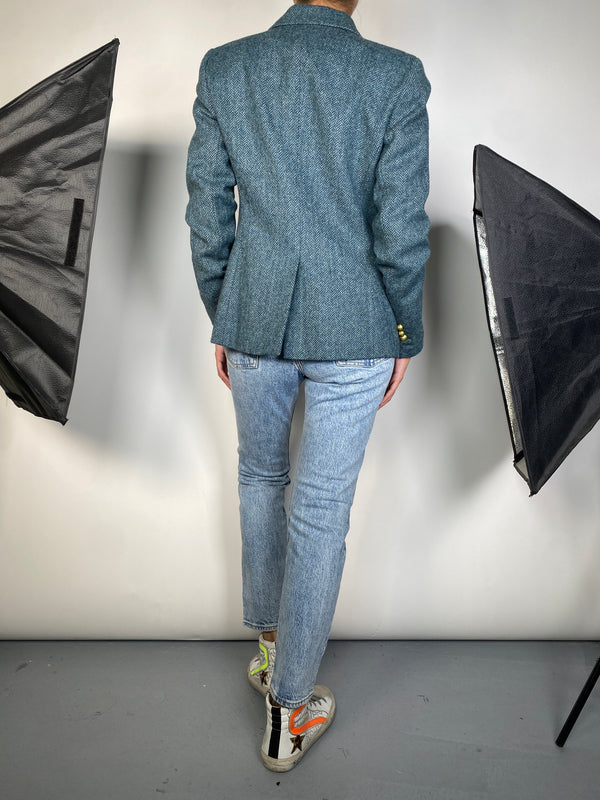Blazer Azul Blanco