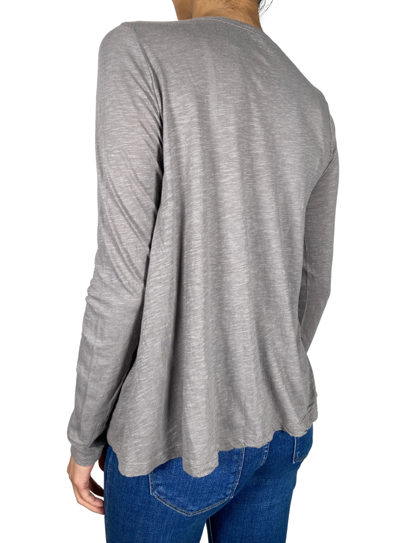Polera Gris Lentejuelas