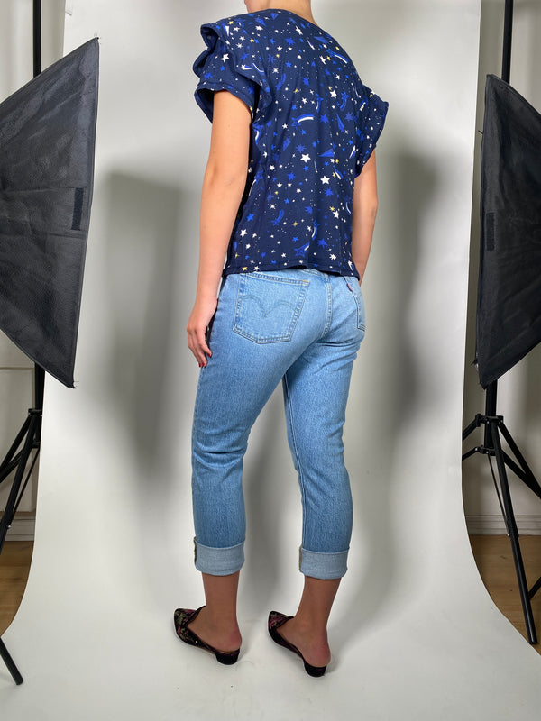 Polera Azul Estrellas