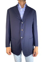 Blazer de Lana Azul Marino