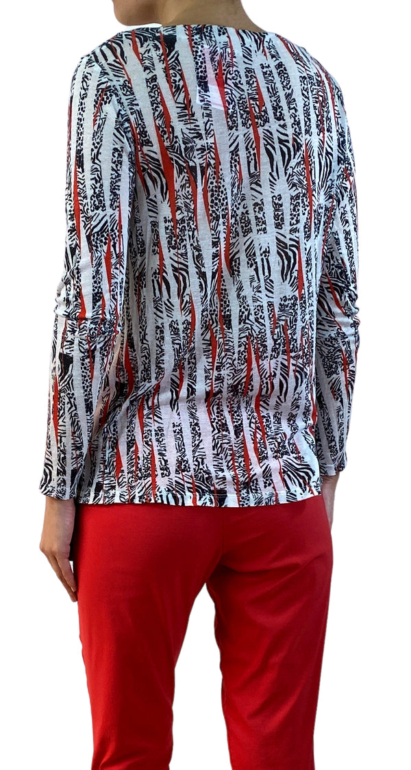 Polera Manga Larga Estampada