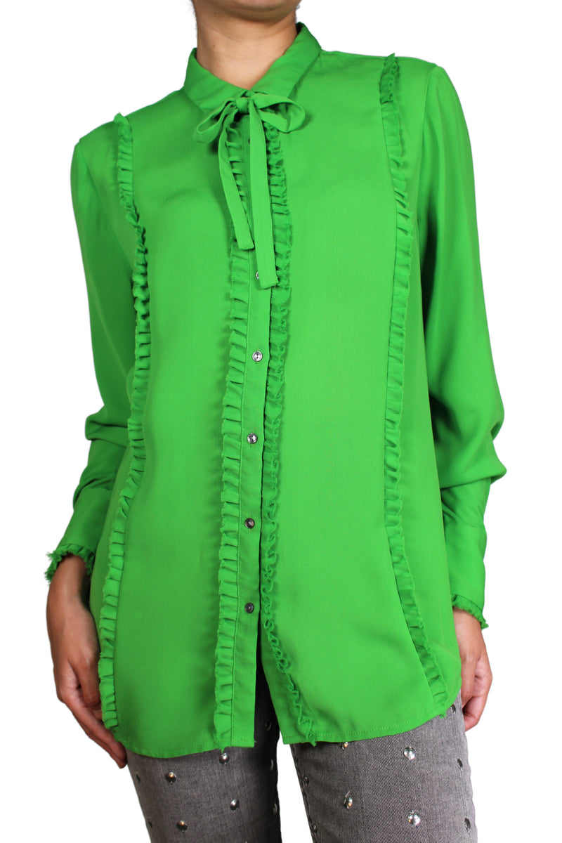 Blusa Verde Ruffle