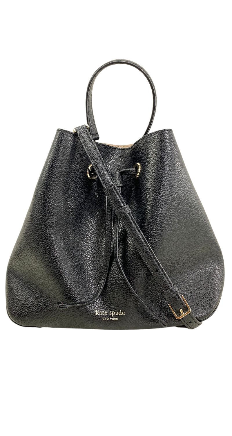 Cartera Cuero Negra
