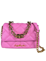 Bandolera Rosa Chicle Cuero