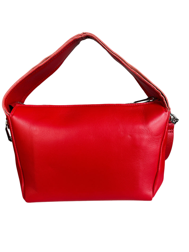 Bolso Cuero Rojo