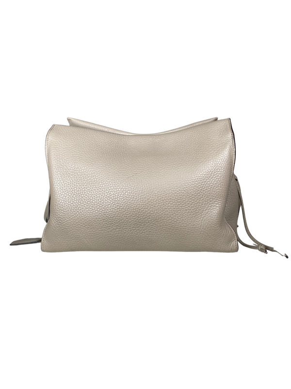 Bolso Cuero Gris