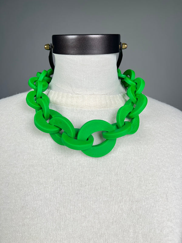 Collar Cadenas Verde