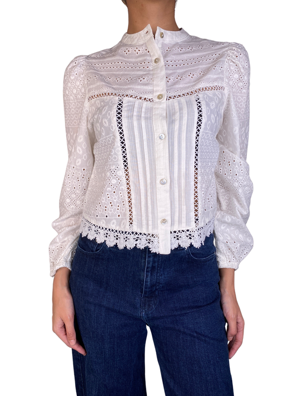 Blusa Broderie
