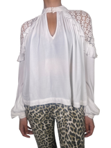 Blusa Guipur Blanco