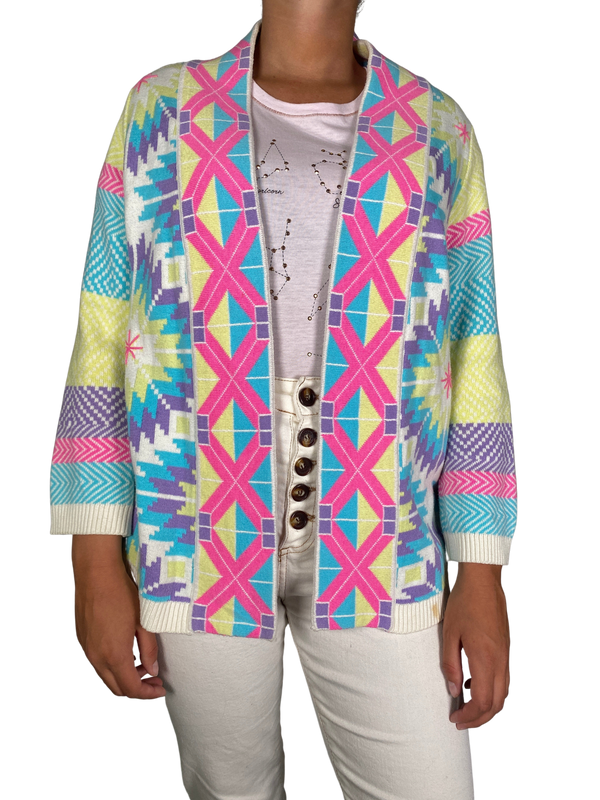 Sweater Abierto Multicolor