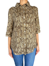 Blusa Lino Animal Print