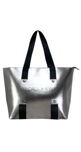 Bolso Tote Bag Plateado