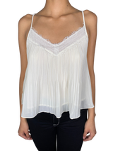 Top Crema Plisado