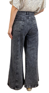 Denim Negro Palazzo