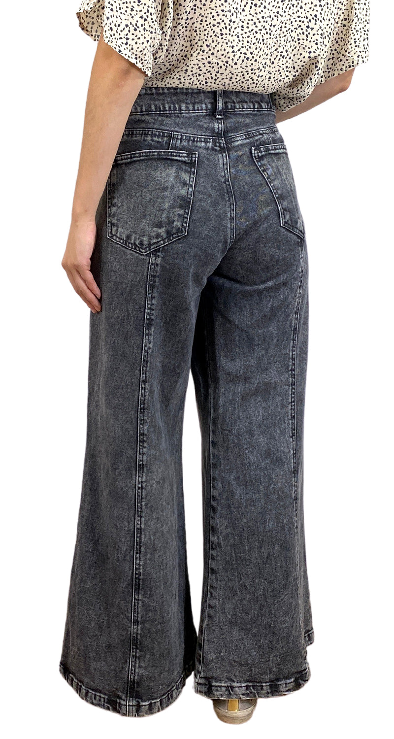 Denim Negro Palazzo