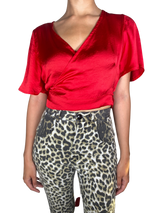 Crop Top Cruzado Rojo