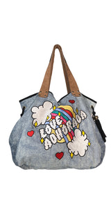 Cartera Denim Arcoiris