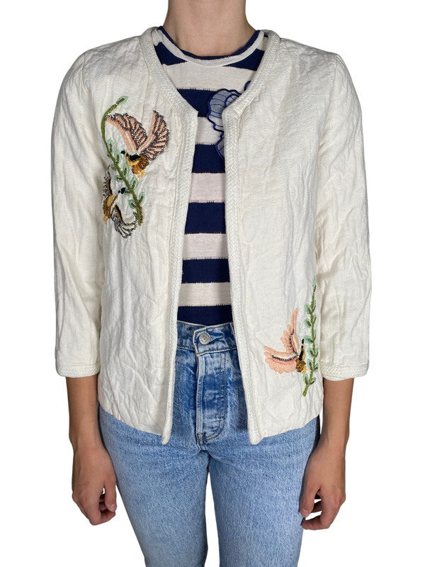 Chaqueta Aves Tejida