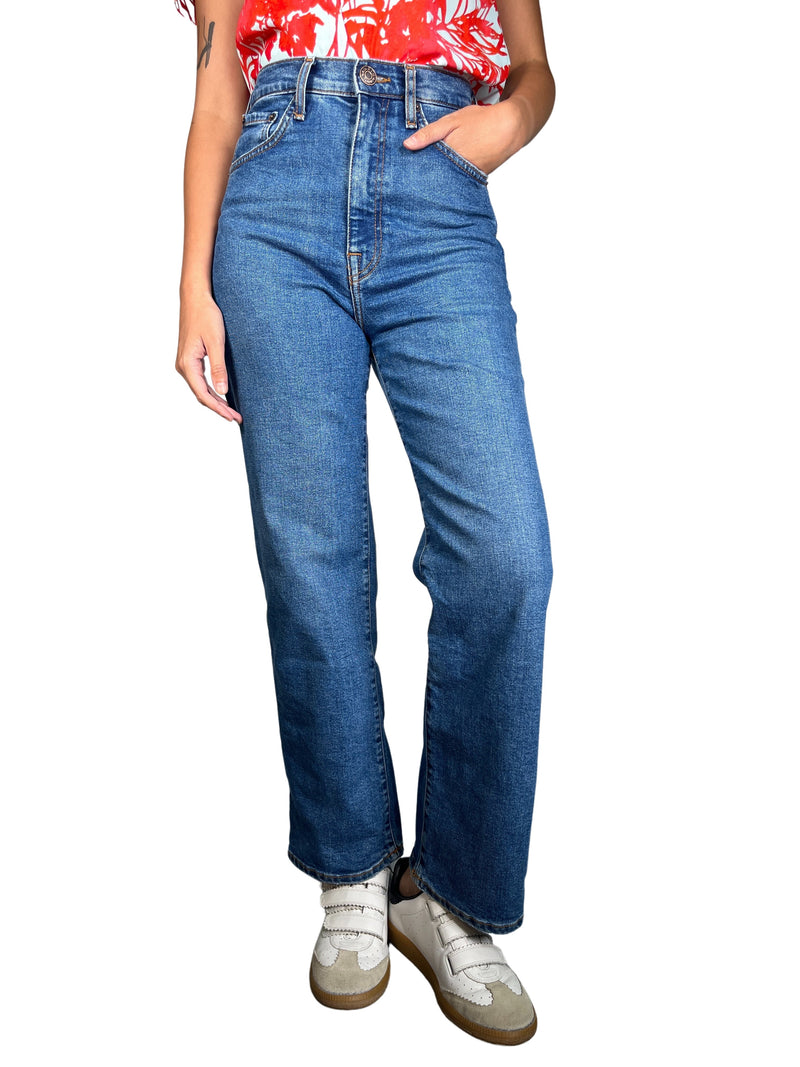 Jeans Straight Crop Fit