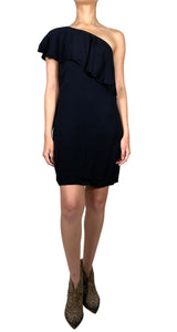 Vestido Negro Asimétrico