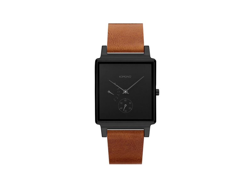 Reloj Konrad Retrograde Black Cognac