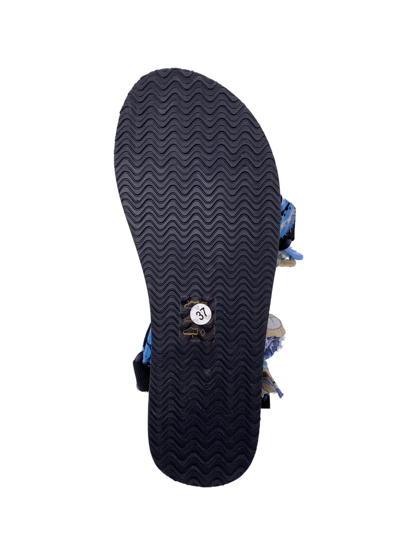 Sandalias Plataforma Azul