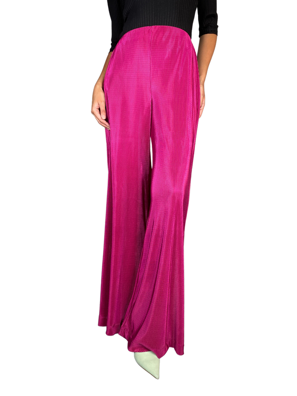 Pantalón Fucsia Plisado