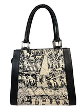 Cartera Seda Y Cuero