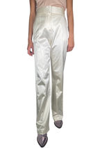 Pantalón De Tela Beige