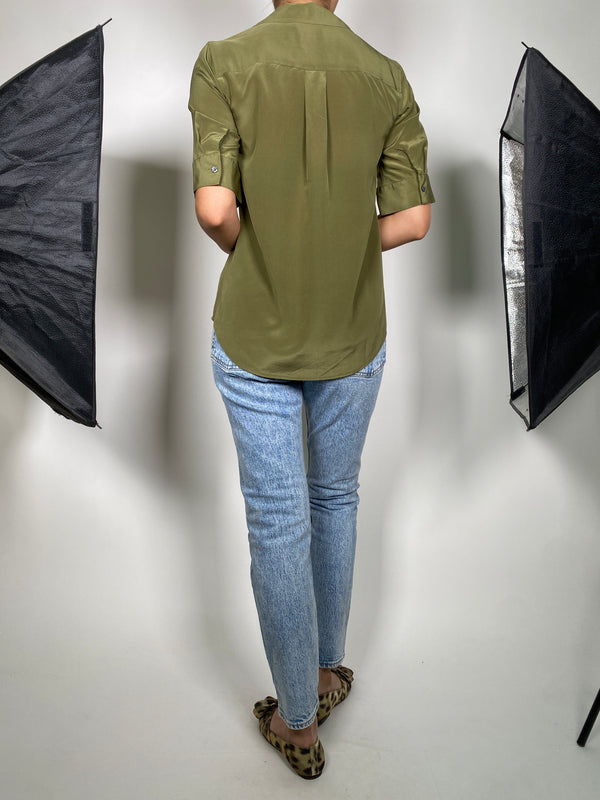 Blusa Verde Seda