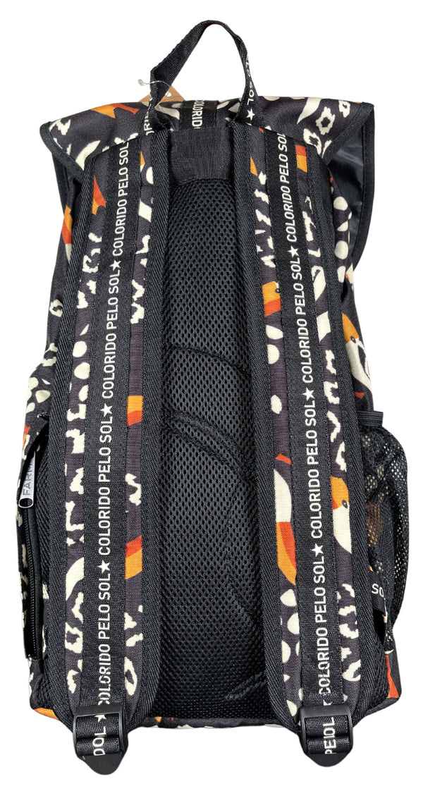 Mochila Negra Estampada