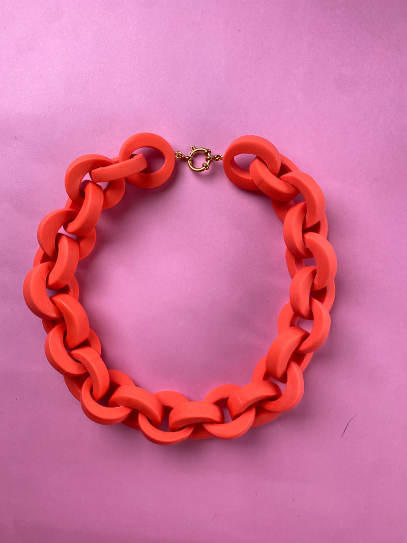 Collar Cadena Coral