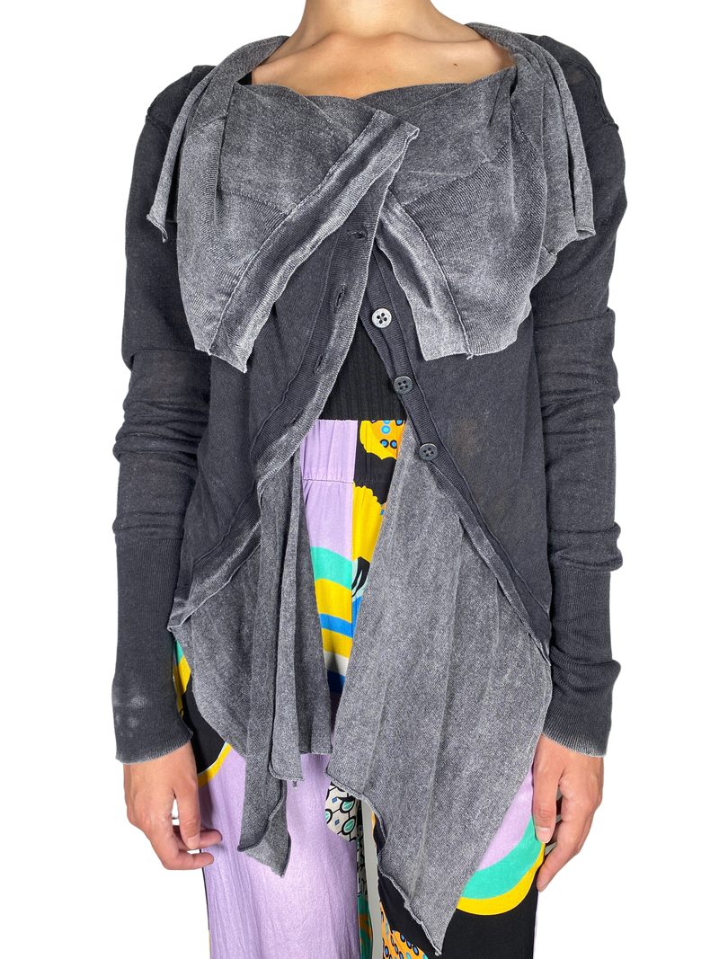 Sweater Gris Diseño Envejecido