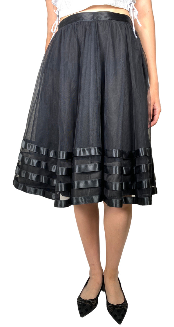 Falda Midi Negra