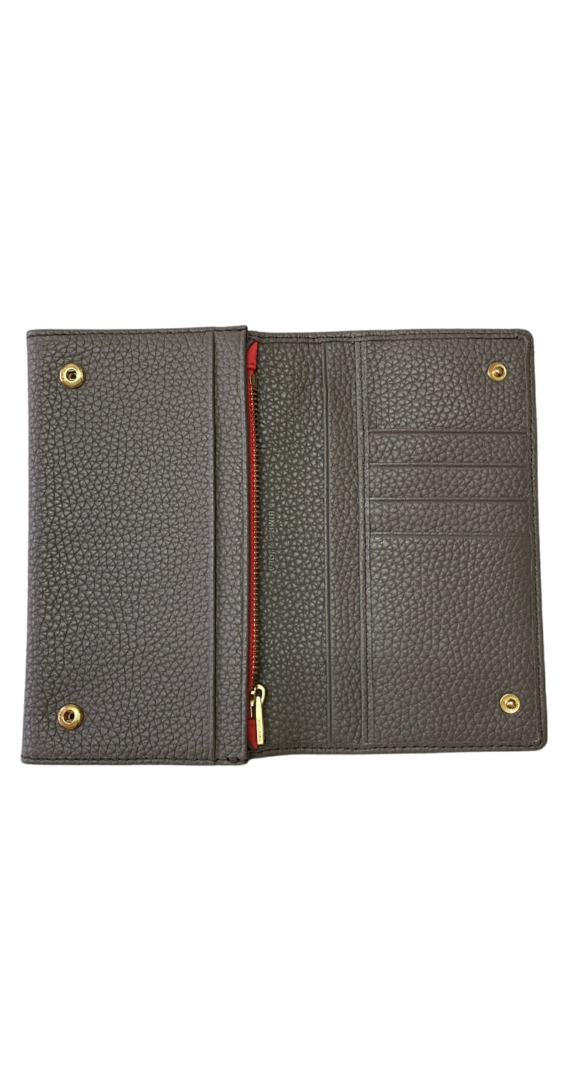 Billetera Cuero Gris