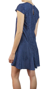 Vestido Azul con Lunares