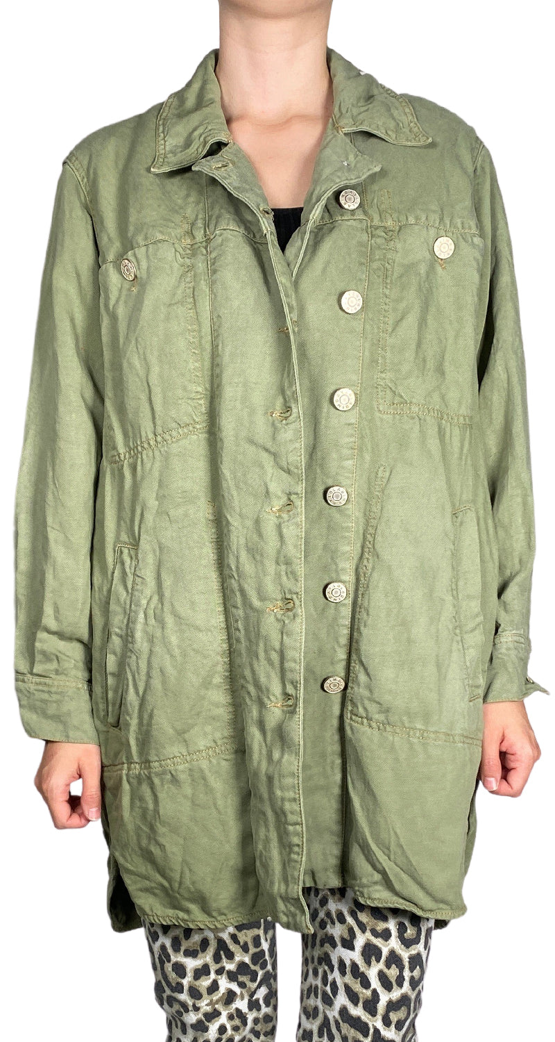 Chaqueta Jeans Verde