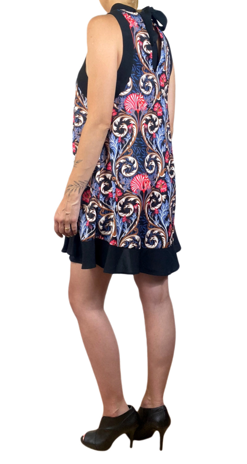 Vestido Azul Floreado