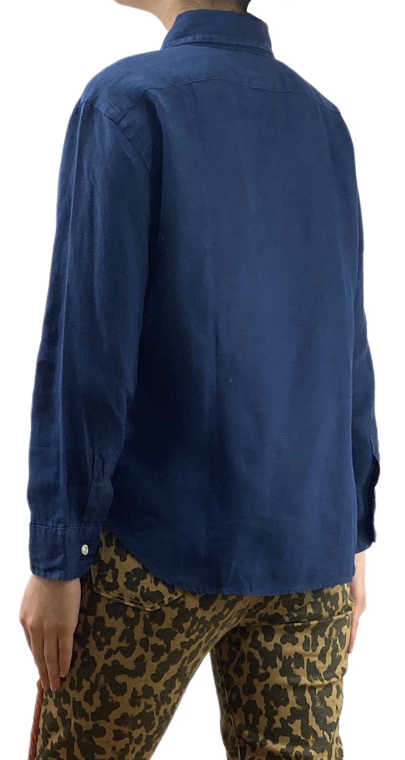 Camisa Lino Azul