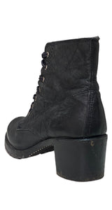 Botines Cuero Negro