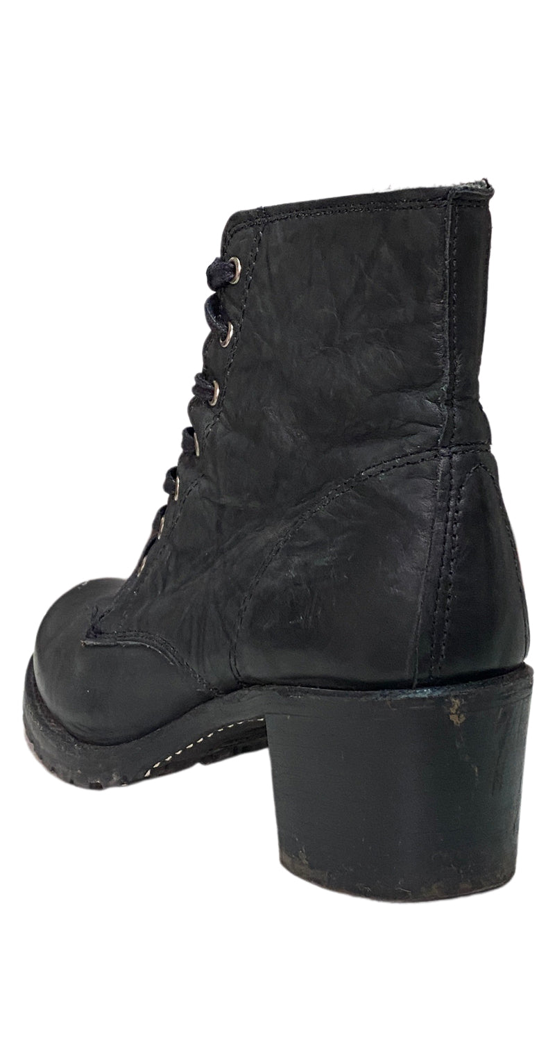 Botines Cuero Negro