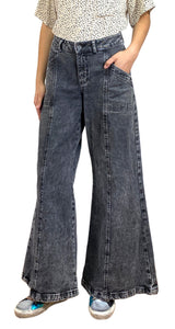 Denim Negro Palazzo